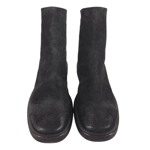 Marsell Ankle Women Marsell Distressed Suede Back Zip Ankle Boots US 8 EU 38 Womens Black $995
